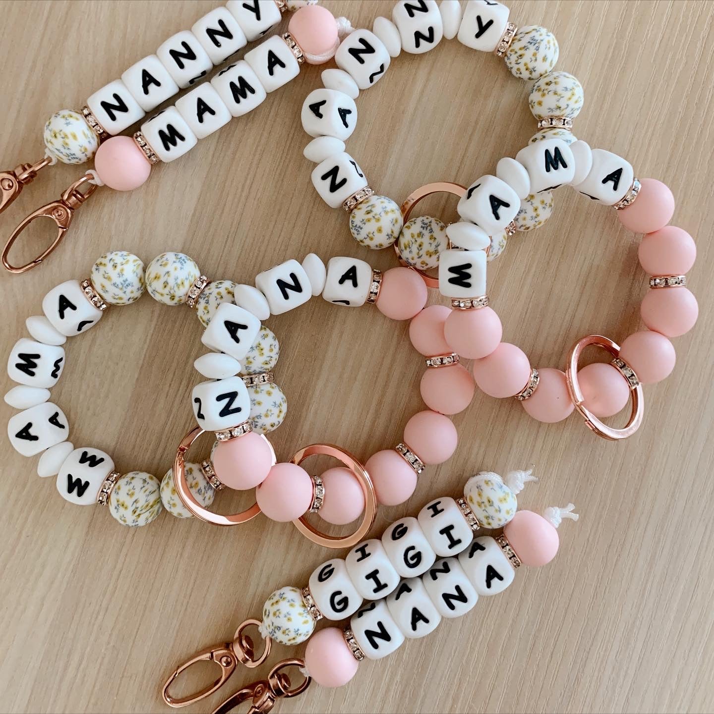 Personalized Bracelet Keychain